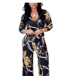 Women Summer Floral Print Jumpsuit Casual  Rompers